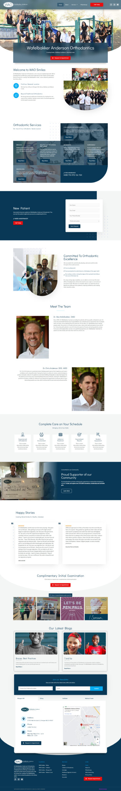 dentist website design salinas monterey